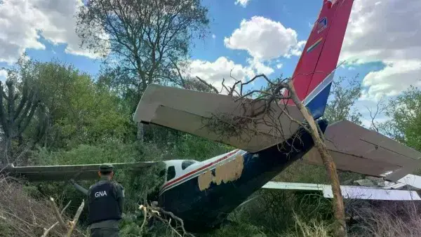 Avioneta con matrícula boliviana que se estrelló en Argentina en noviembre pasado.