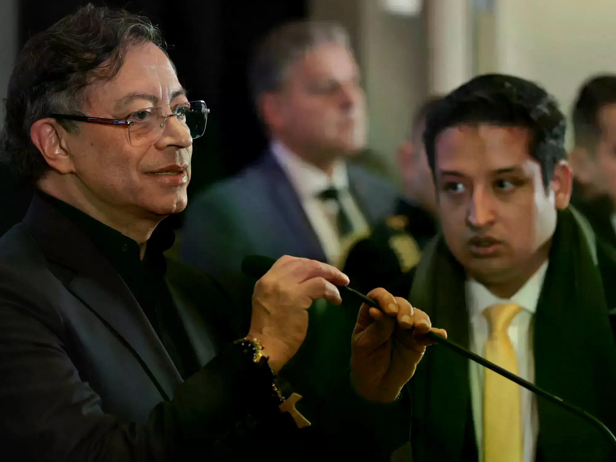 El presidente de Colombia, Gustavo Petro, en un acto oficial.