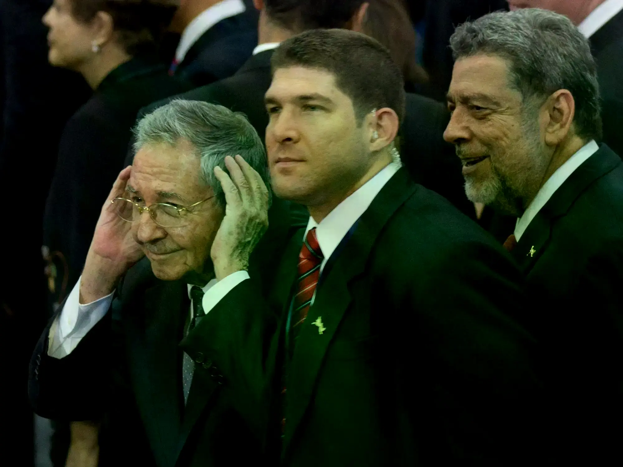 Raúl Guillermo Rodríguez Castro junto a Raúl Castro en 2014.