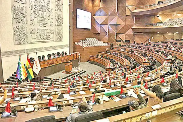 Sesión de la Cámara de Diputados.