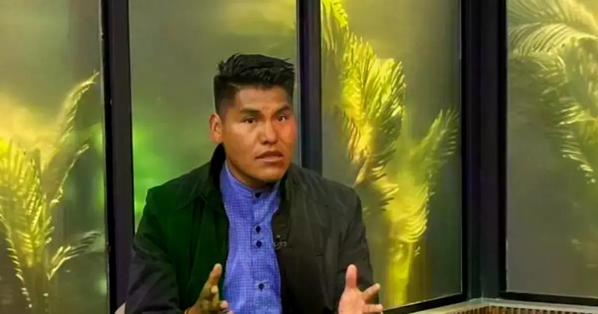 René Yahuasi Calamani, candidato a la Gobernación de La Paz.