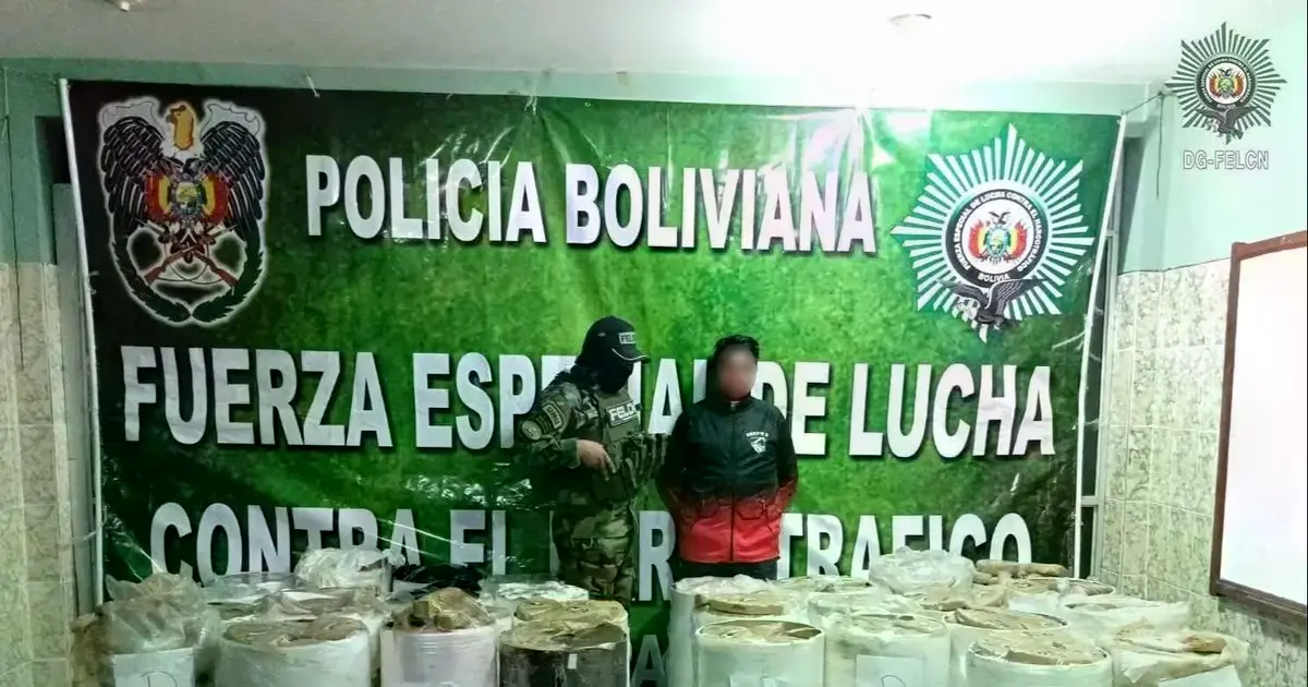 Droga secuestrada en El Alto