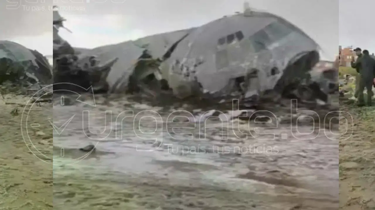 Accidente de avión, en El Alto.