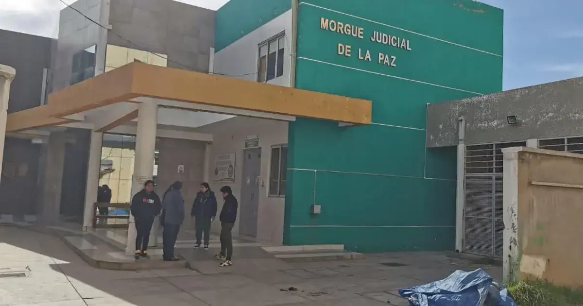 Instalaciones de la morgue en La Paz.