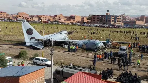 La aeronave militar siniestrada.
