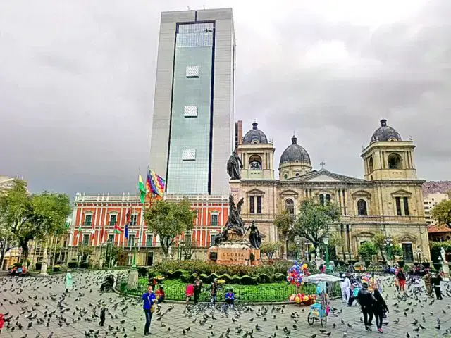 El centro del poder político en Bolivia, ahora administrado por el gobierno de Rodrigo Paz.