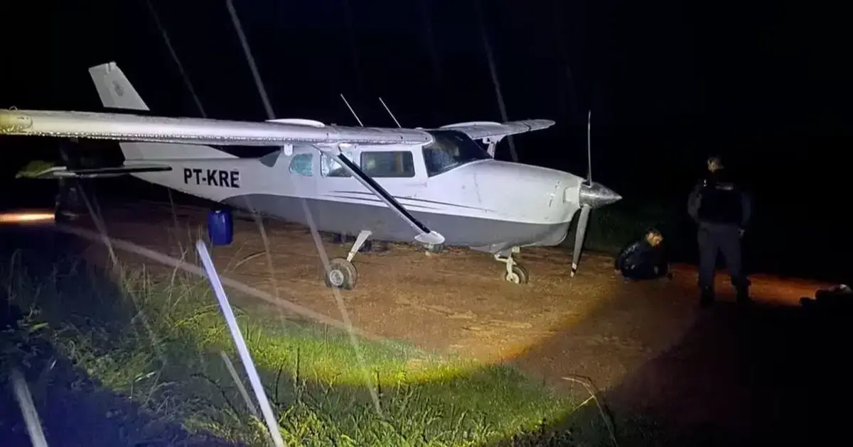 La avioneta incautada en Brasil