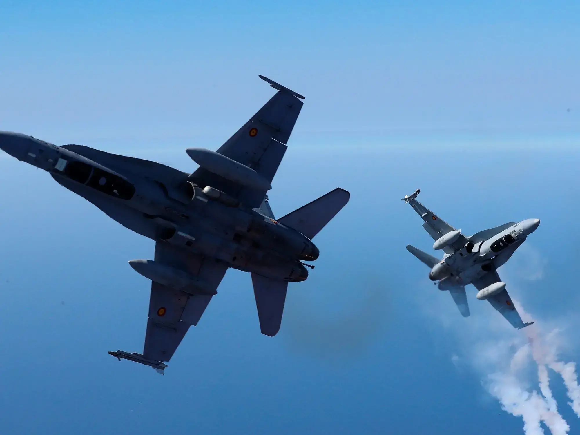 Un F-15 de Estados Unidos se estrelló en Kuwait.