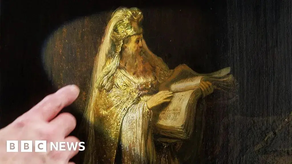 El cuadro 'Visión de Zacarías en el Templo', pintado por Rembrandt en 1633.