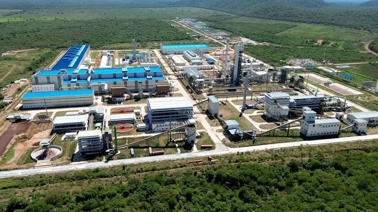 Una vista panorámica del Complejo Siderúrgico del Mutún, en Santa Cruz.