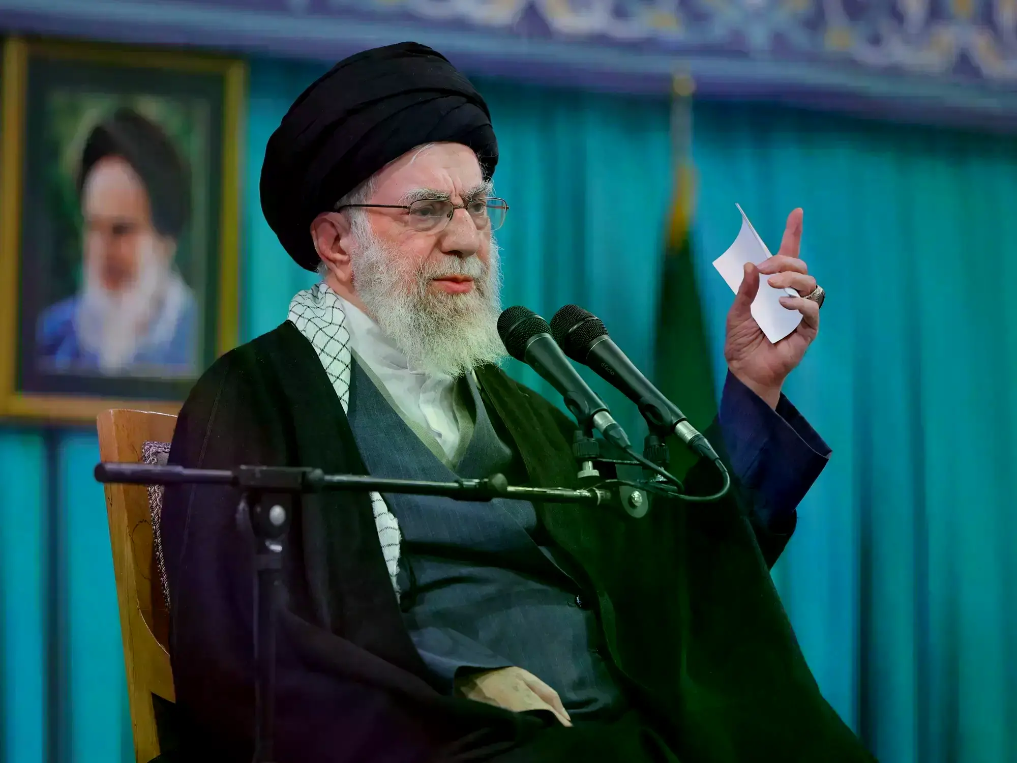 Ali Khamenei en un discurso el 17 de febrero.