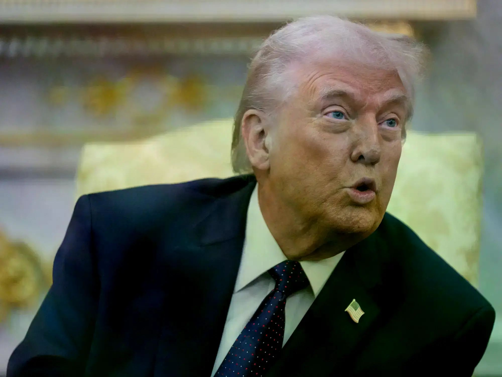 Donald Trump durante un encuentro en la Casa Blanca.