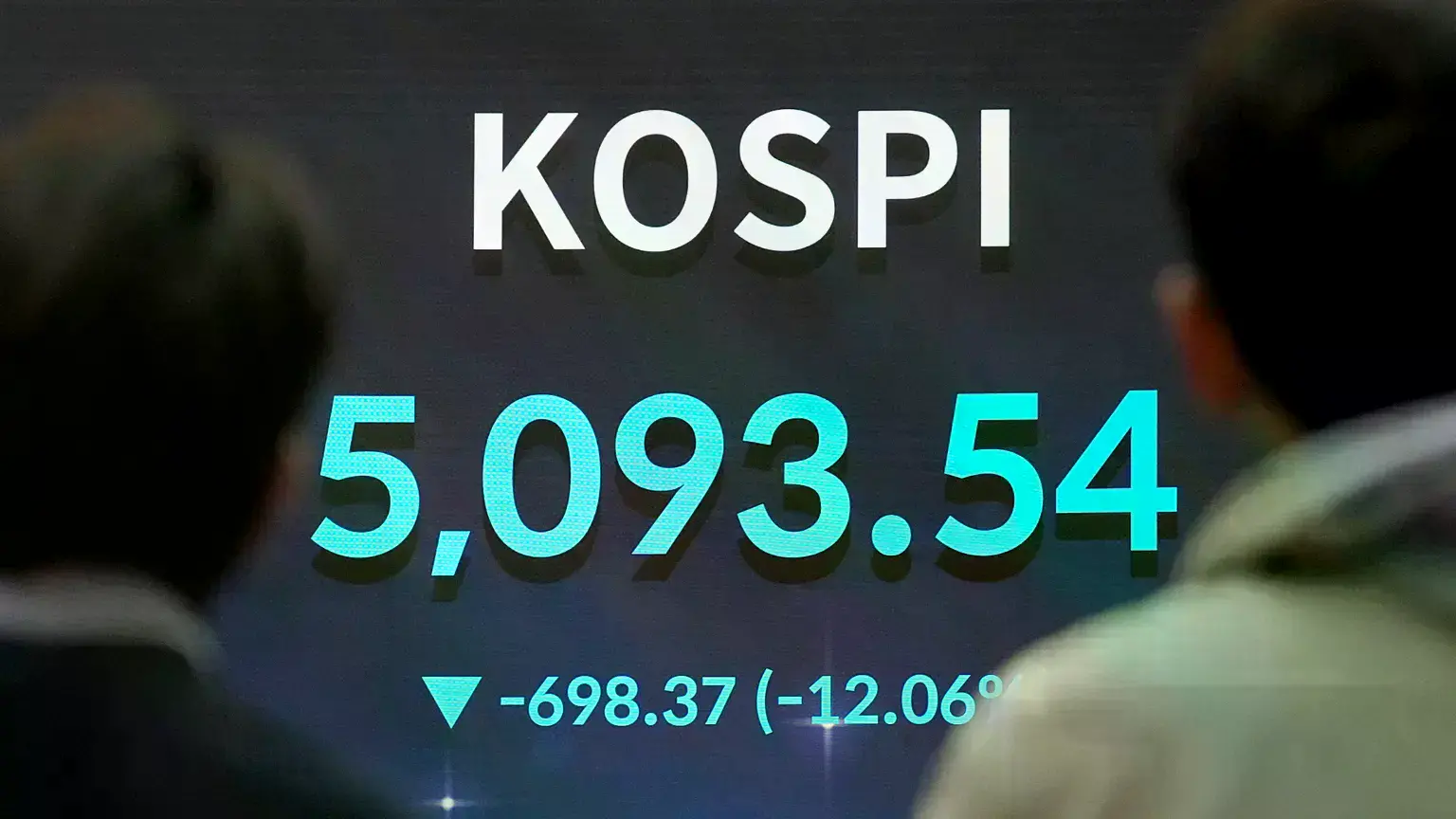 El índice bursátil compuesto de Corea (Kospi) en la Bolsa de Corea, en Seúl