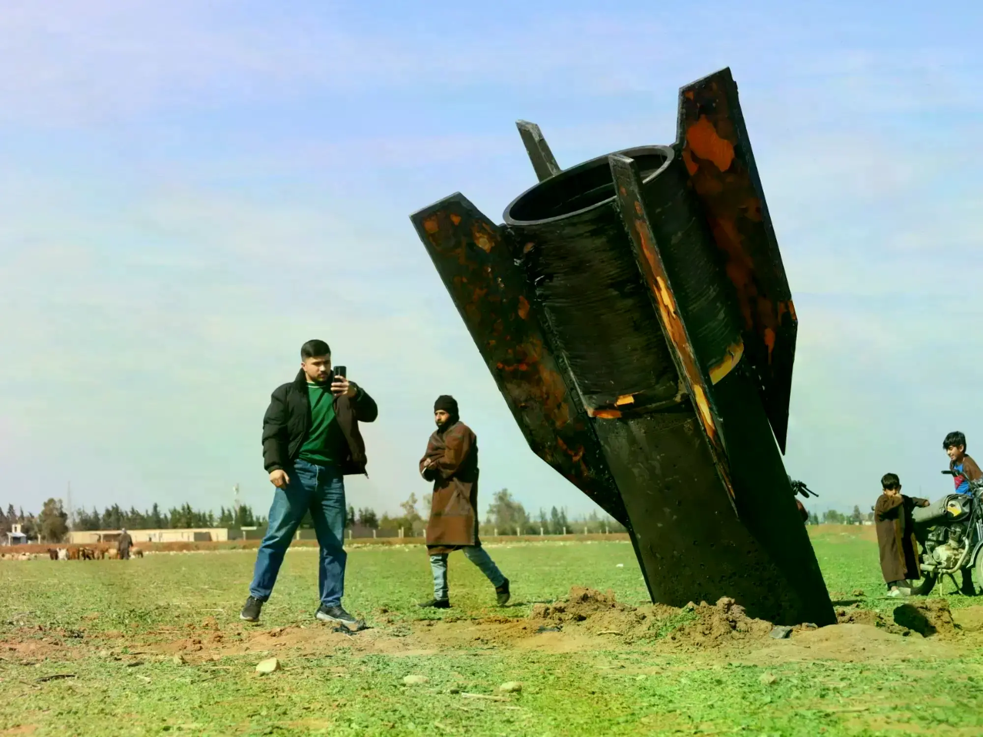 Israel intercepta un proyectil sobre Tel Aviv.