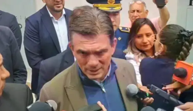 El presidente de Bolivia, Rodrigo Paz, en Sucre.