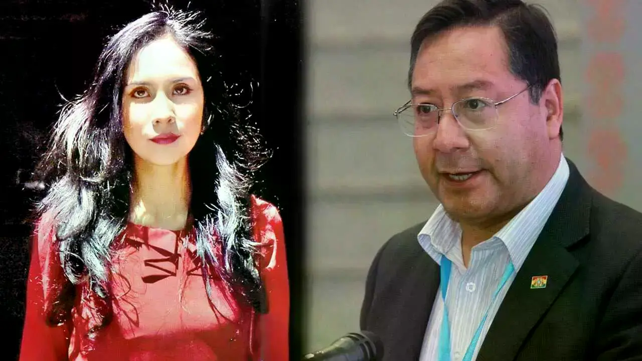 Brenda L. y el expresidente Luis Arce.