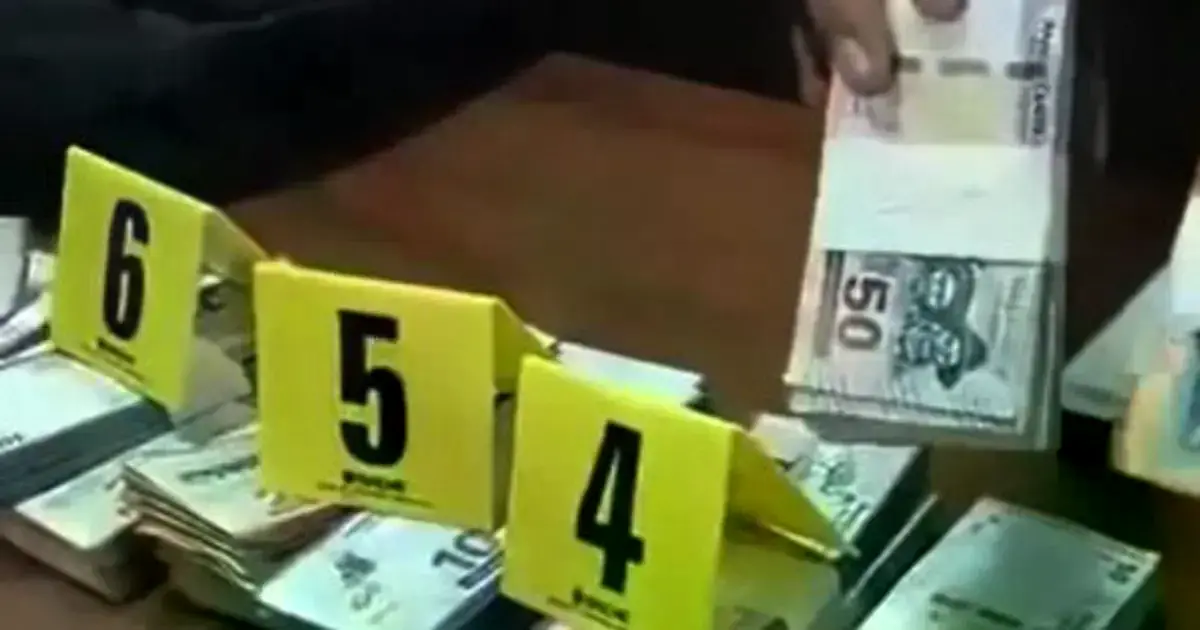 Billetes que estaban en poder de un joven de 23 años.