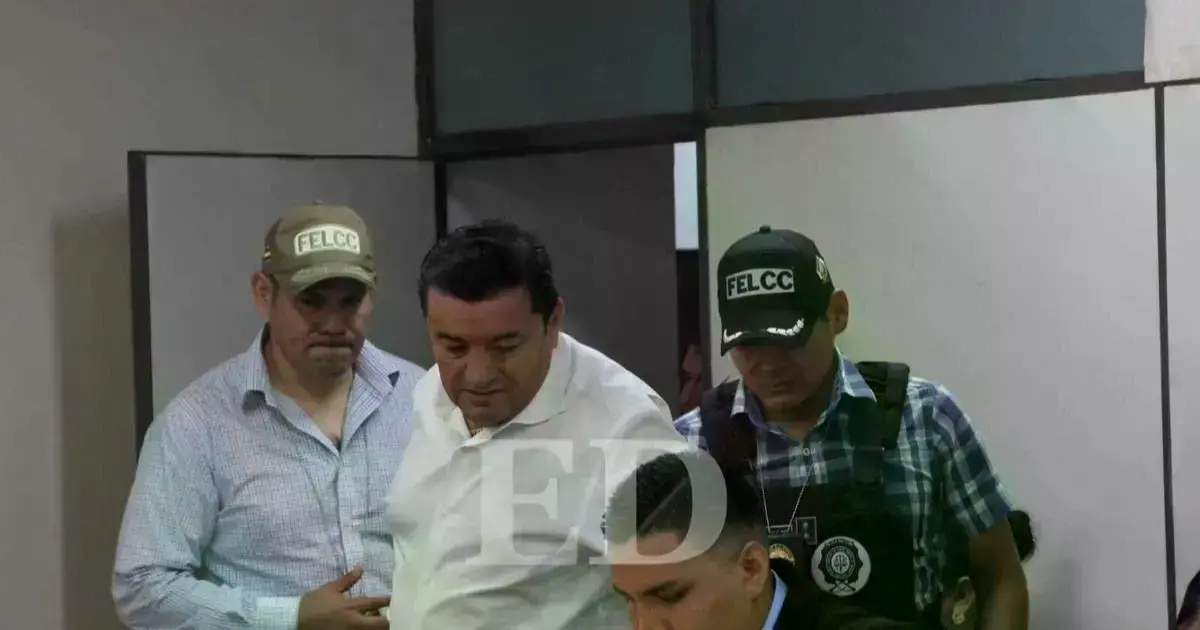 El alcalde Fernández en su audiencia. El edil fue designado al pabellón PC-6 del penal de Palmasola.