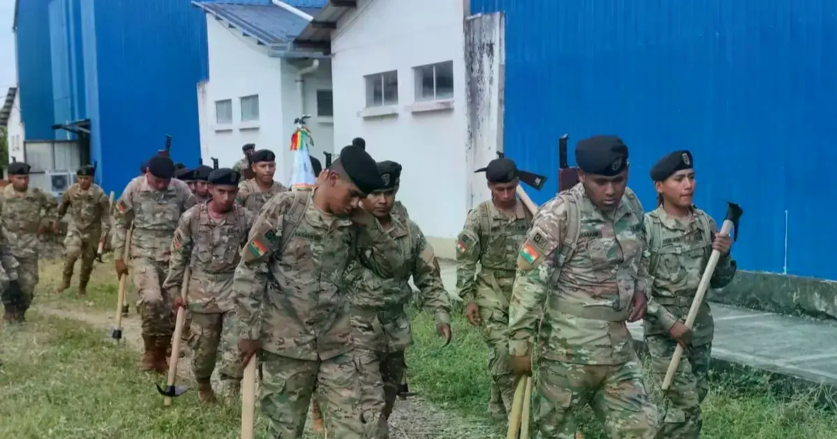 Fuerza de Tarea Conjunta movilizada en Chimoré.
