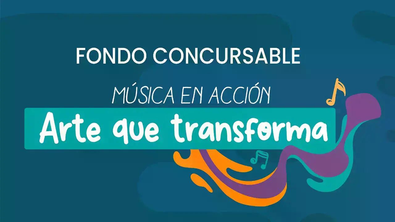 Afiche promocional del fondo concursable.