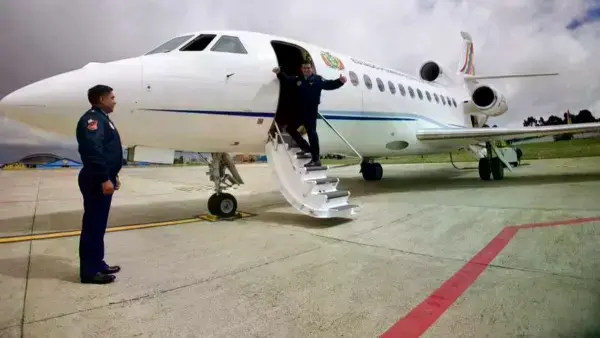 Imagen referencial de un avión presidencial.