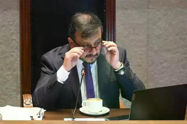 Medinaceli este viernes durante la sesión en el Senado.