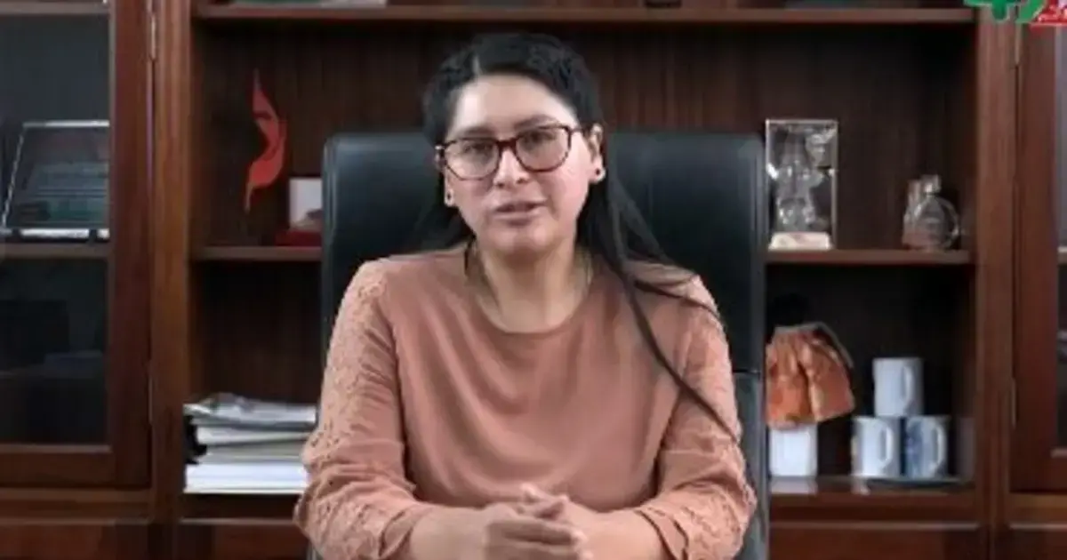 Eva Copa, alcaldesa de El Alto.