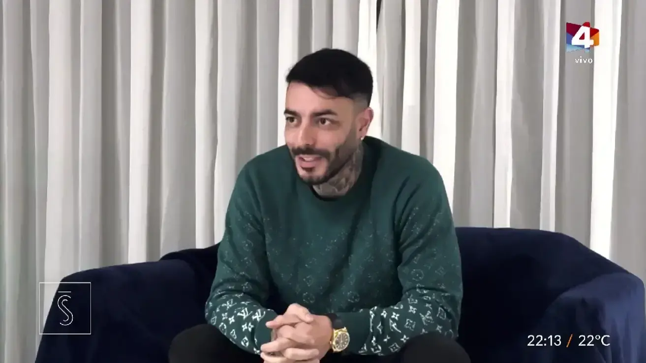 Sebastián Marset durante una entrevista en Uruguay.