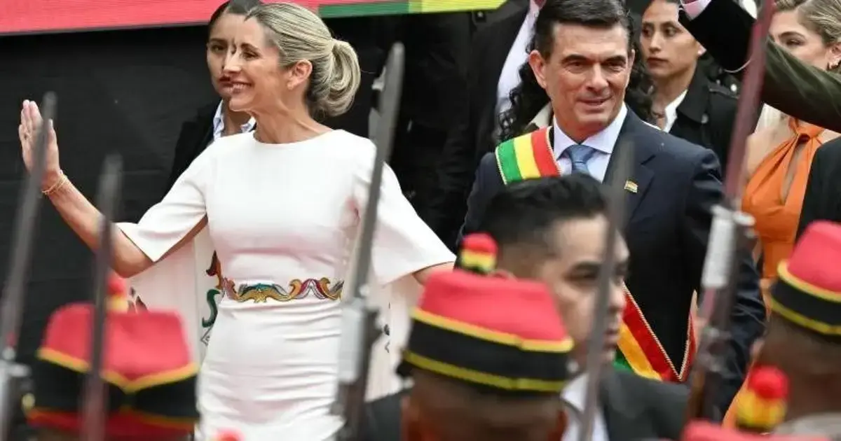 Marilena Urquidi junto a su esposo, el presidente Rodrigo Paz