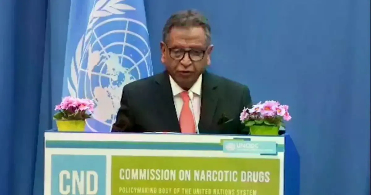Ministro Oviedo en la Comisión de Estupefacientes de la ONU.