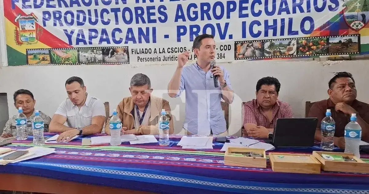 El viceministro Serrano llegó hasta Yapacaní