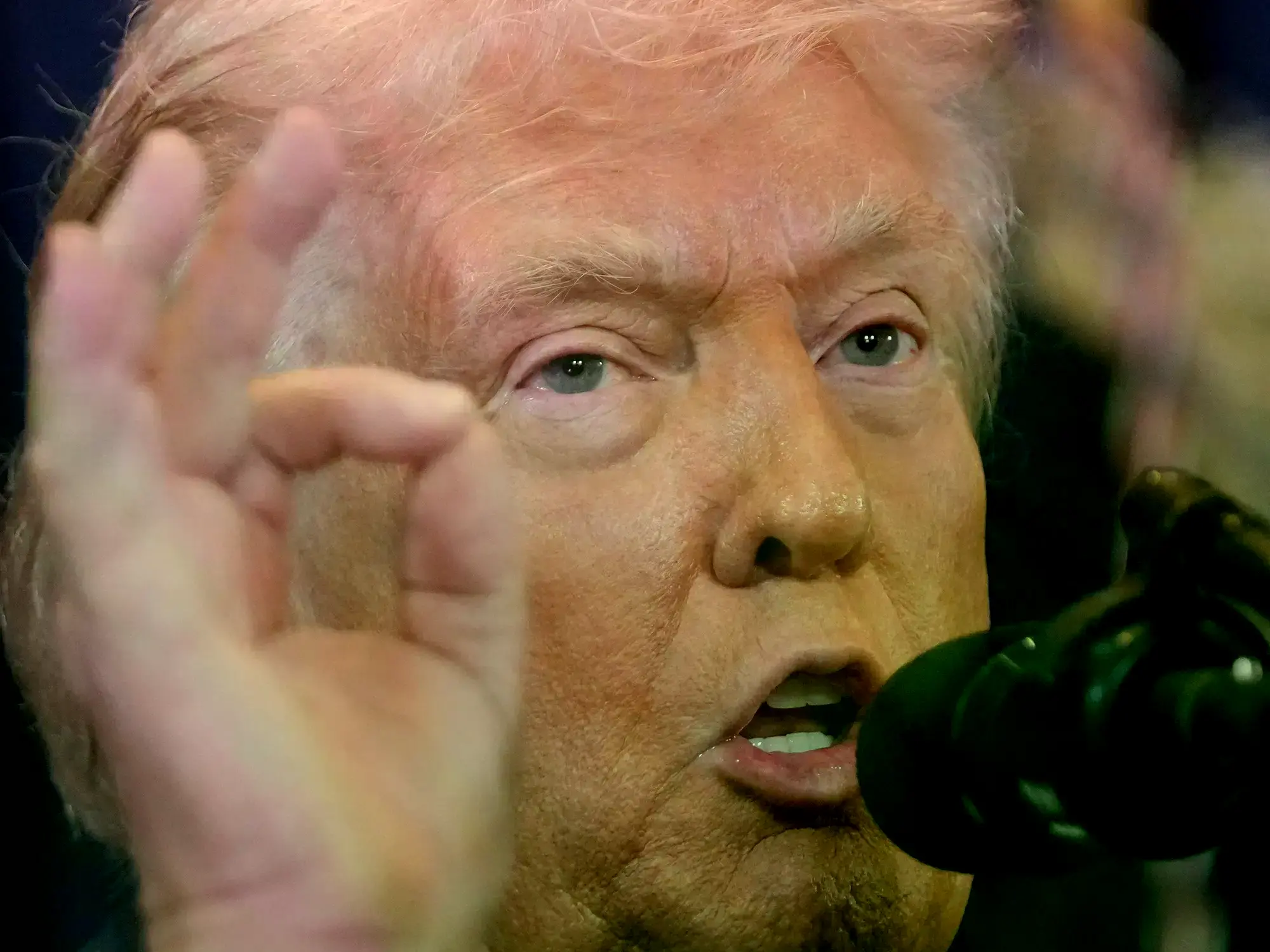 Donald Trump durante un anuncio. Imagen de archivo.
