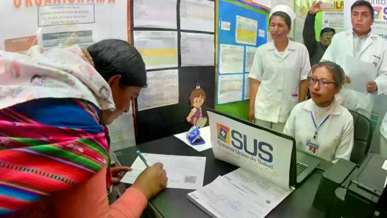 Registro de una ciudadana en el SUS.