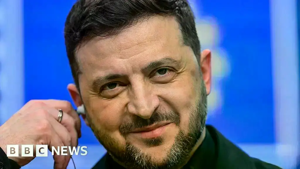 Volodymyr Zelensky durante un discurso en video.