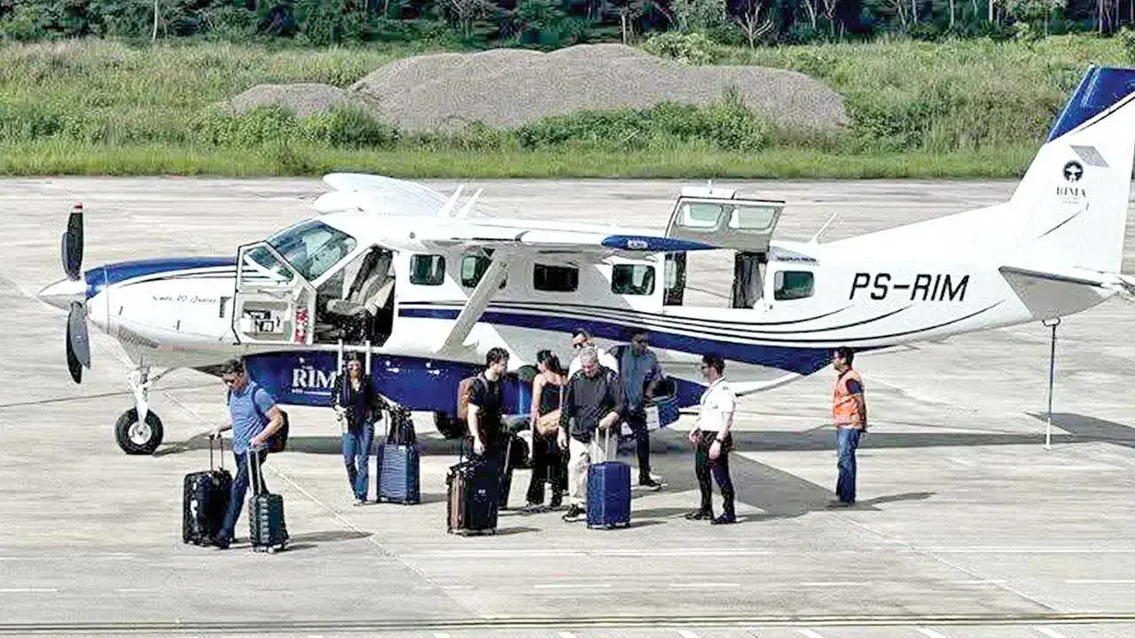 Foto referencial de una avioneta en un aeropuerto de Beni.