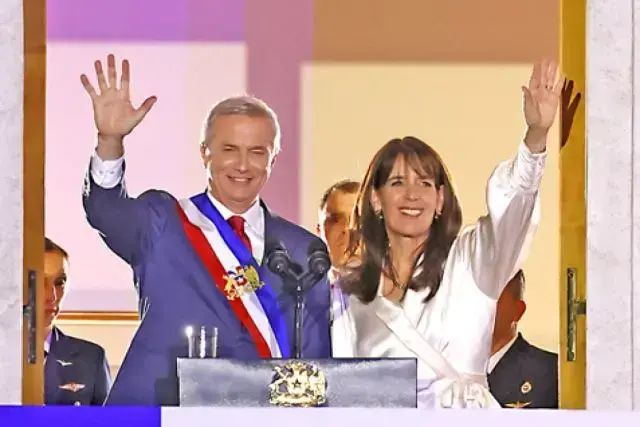 Kast cuando recibía la Banda Presidencial este miércoles en Valparaiso.