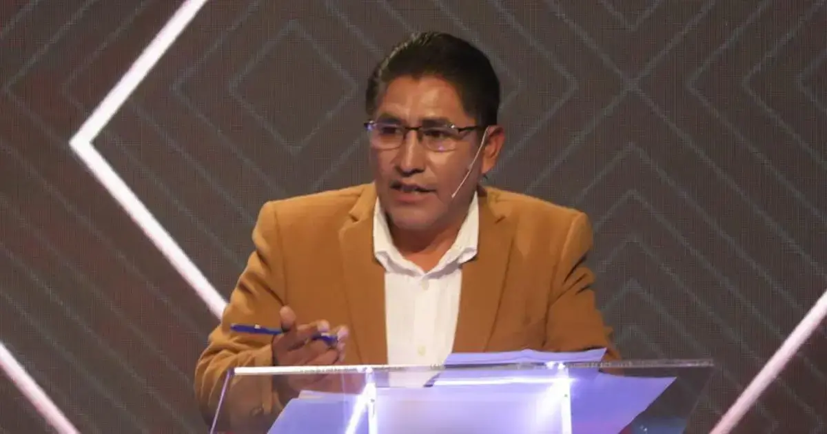 El candidato a la Gobernación de La Paz, Félix Patzi.