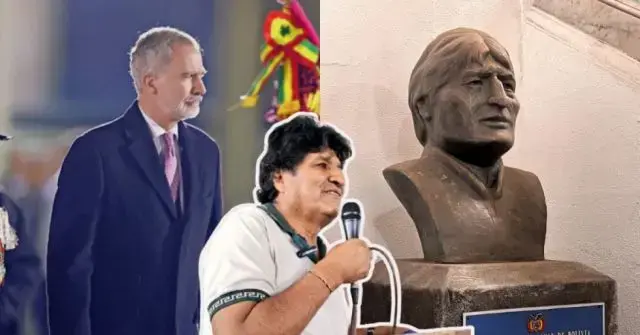 Busto de Evo Morales. Imagen referencial.