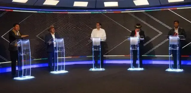 El debate de candidatos a gobernadores de La Paz.