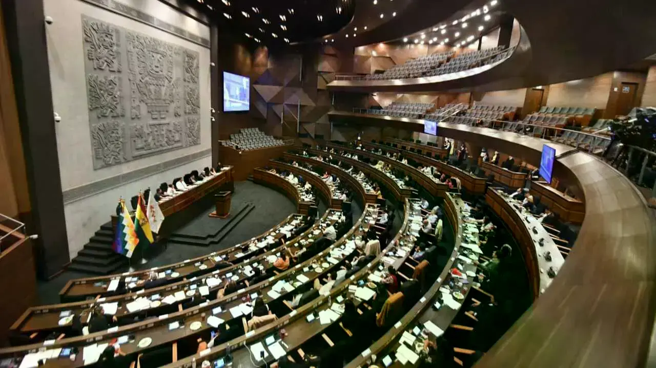 Sesión de la Cámara de Diputados de Bolivia.