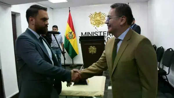 Eduardo del Castillo y Jhonny Aguilera, exautoridades del gobierno de Arce.