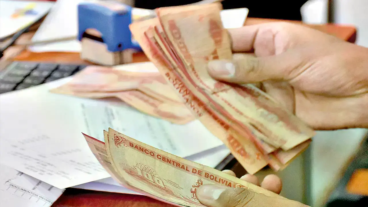 Imagen referencial de billetes bolivianos.