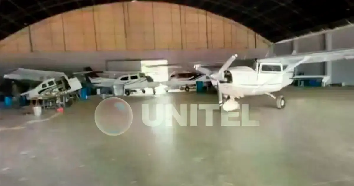 Operativo policial en aeródromo de Warnes