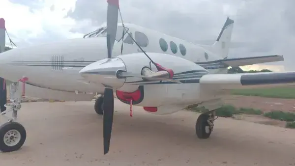 Una de las avionetas secuestradas.