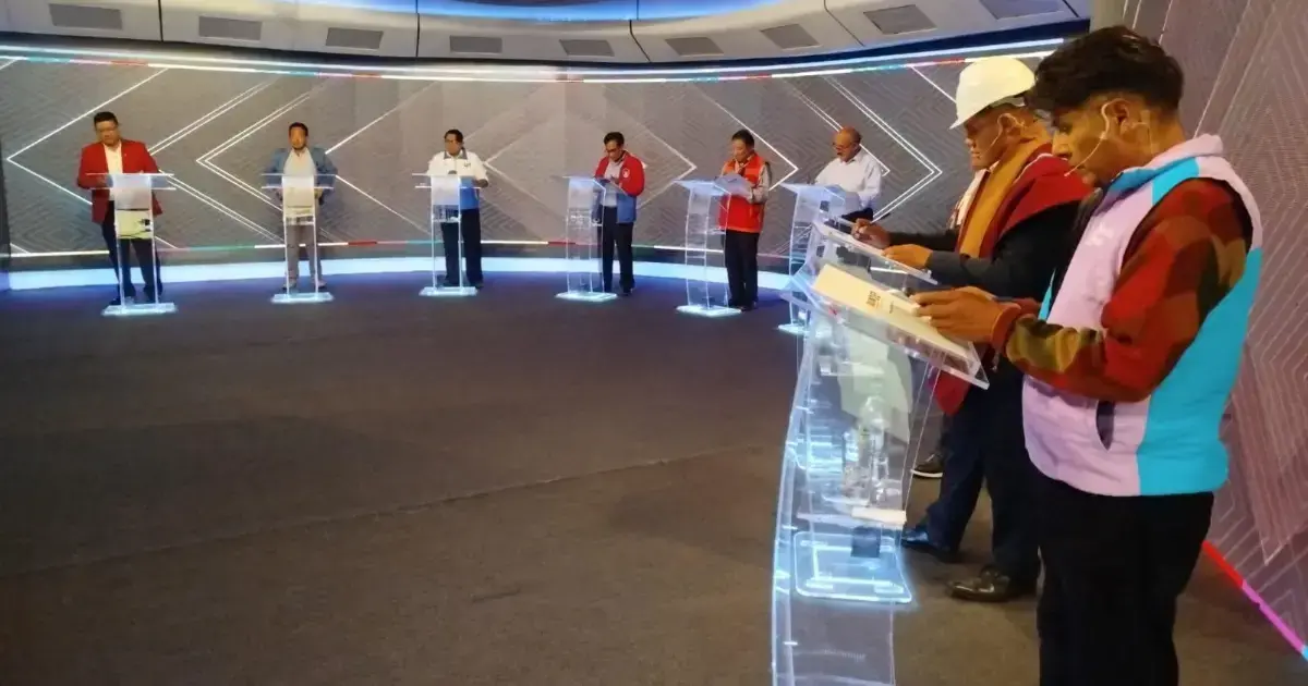 Rossangela Sanabria / UNITEL transmitió el debate de los candidatos a alcalde de El Alto