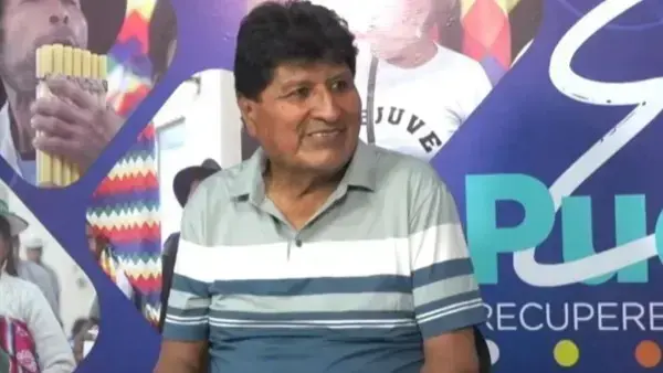 Evo Morales en su programa dominical.