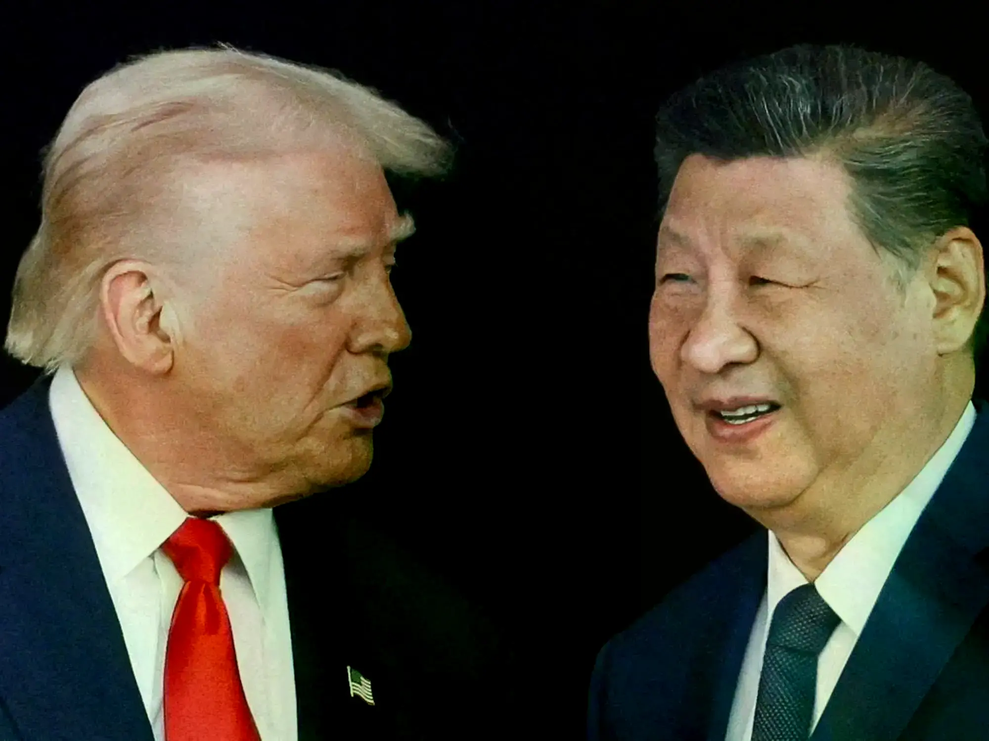 Trump y su par chino, Xi Jinping, en Busan, 2025.