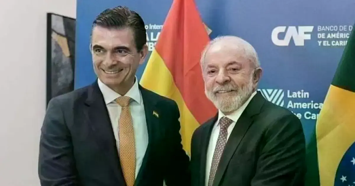 Rodrigo Paz y Lula da Silva en un pasado encuentro.