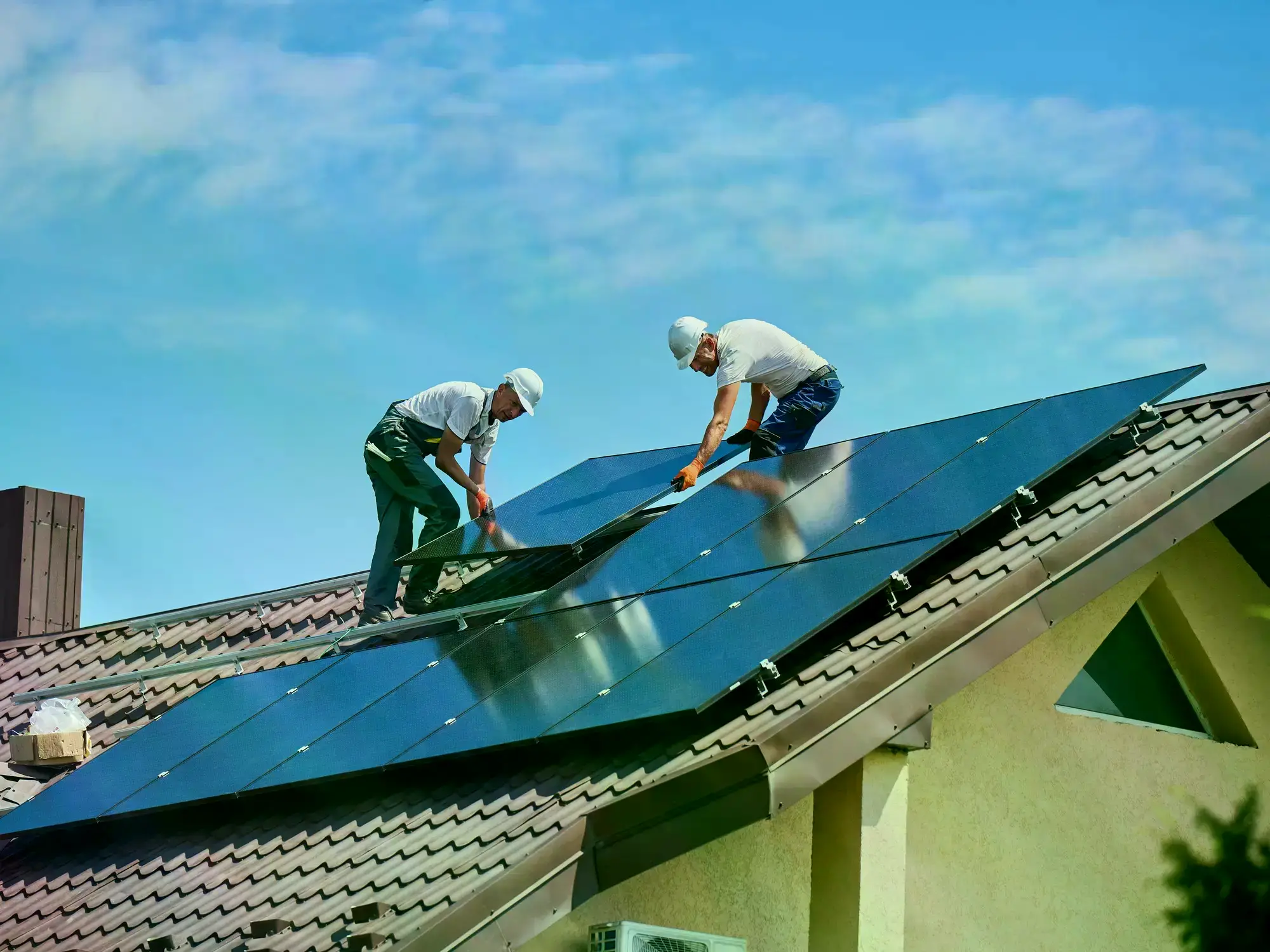 Paneles solares en un campo.