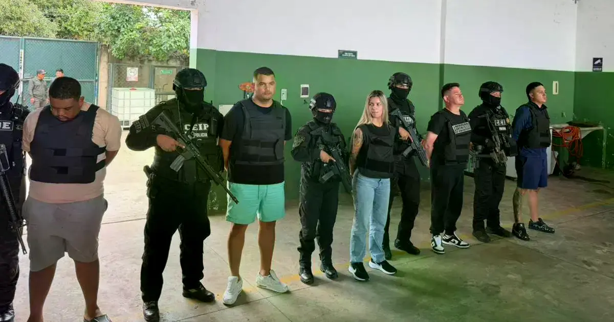 Los aprehendidos en el caso de Sebastián Marset.